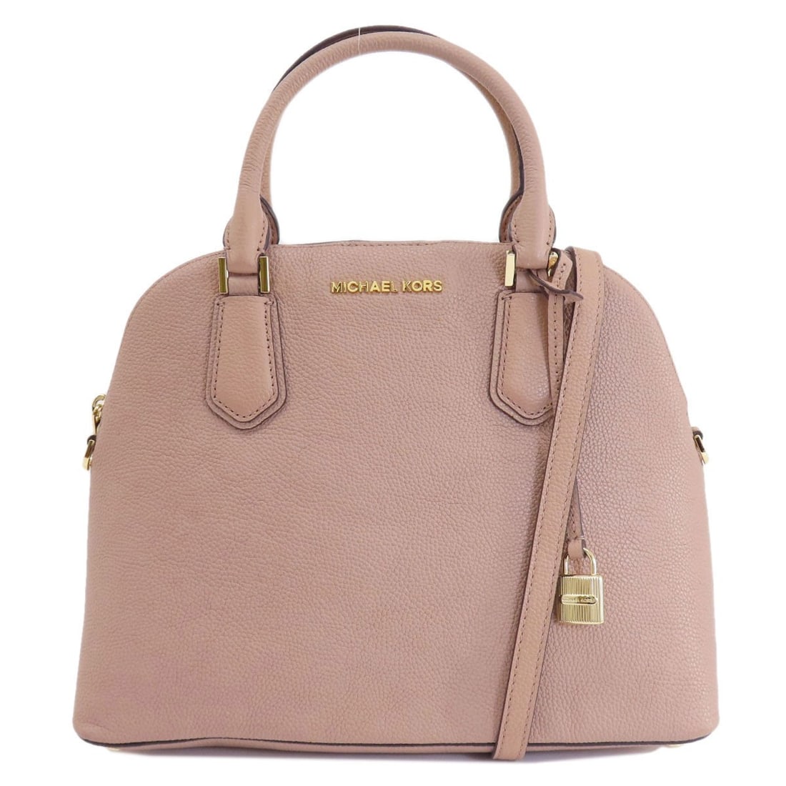Leather Michael Kors 2WAY Tote Bag: Leather Michael Kors 2WAY Tote Bag Elevate your style with the chic Michael Kors 2WAY Tote Bag, crafted from luxurious leather and boasting a vibrant pink hue that makes a statement. This versatile