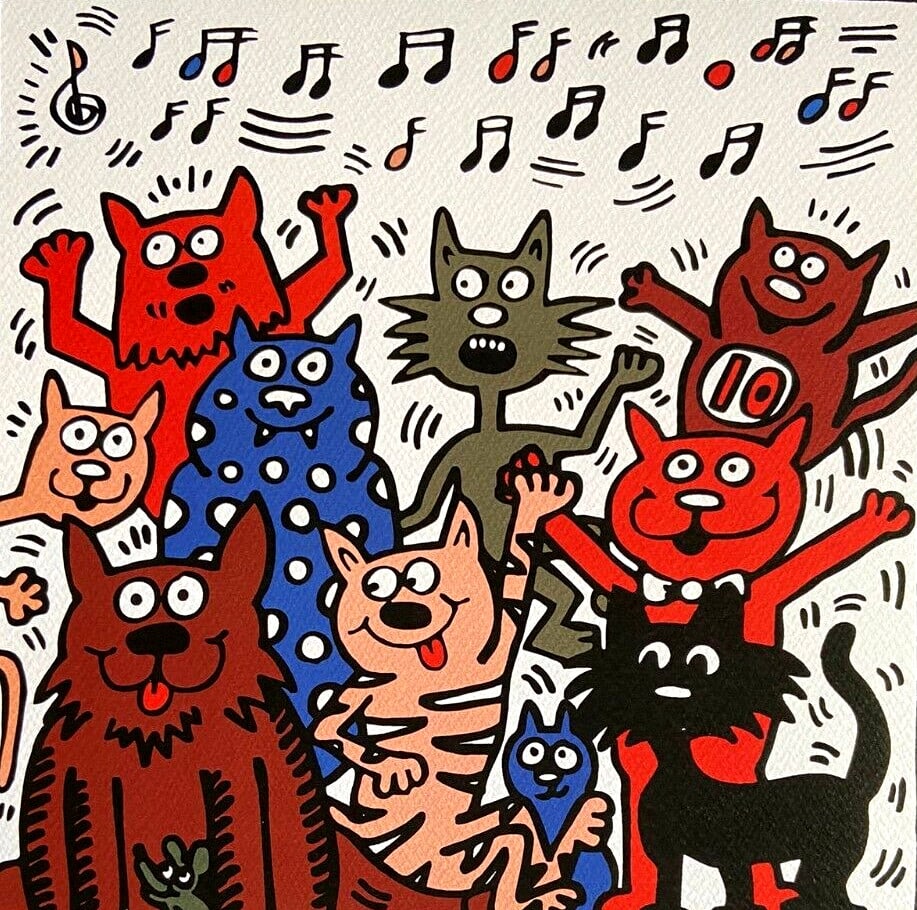 Lithograph Keith Haring - 2