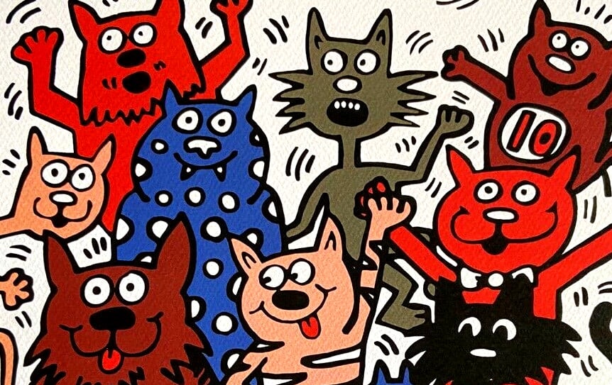 Lithograph Keith Haring - 3