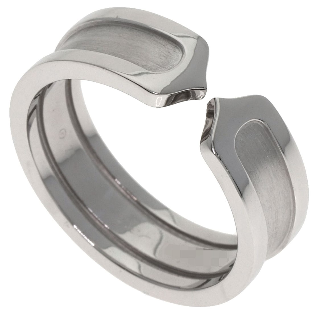 CARTIER C2 SM #57 White Gold K18 Ring: CARTIER C2 SM #57 White Gold K18 Ring A stunning Cartier C2 SM #57 ring, crafted from 18k white gold, boasts sleek lines and sophistication. With its French heritage and hallmark of excellence, this