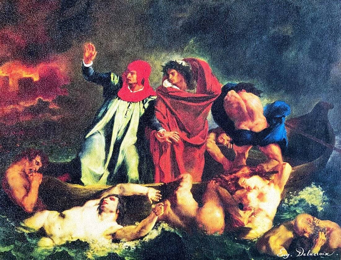 1100 - Eugne Delacroix - Lithograph 1968: 1100 - Eugne Delacroix - Lithograph 1968 Experience the masterful work of Eug?ne Delacroix in one of 1100 hand-numbered lithograph prints, signed by the artist himself and printed by the esteemed