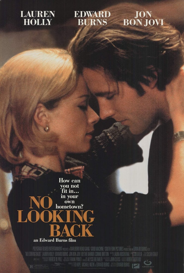 1998 ARTIST UNKNOWN No Looking back 40" x 27" Offset Lithograph: 1998 ARTIST UNKNOWN No Looking back 40" x 27" Offset Lithograph A rare and striking offset lithograph from 1998, 'No Looking Back' is a thought-provoking piece that showcases figures in contemplative