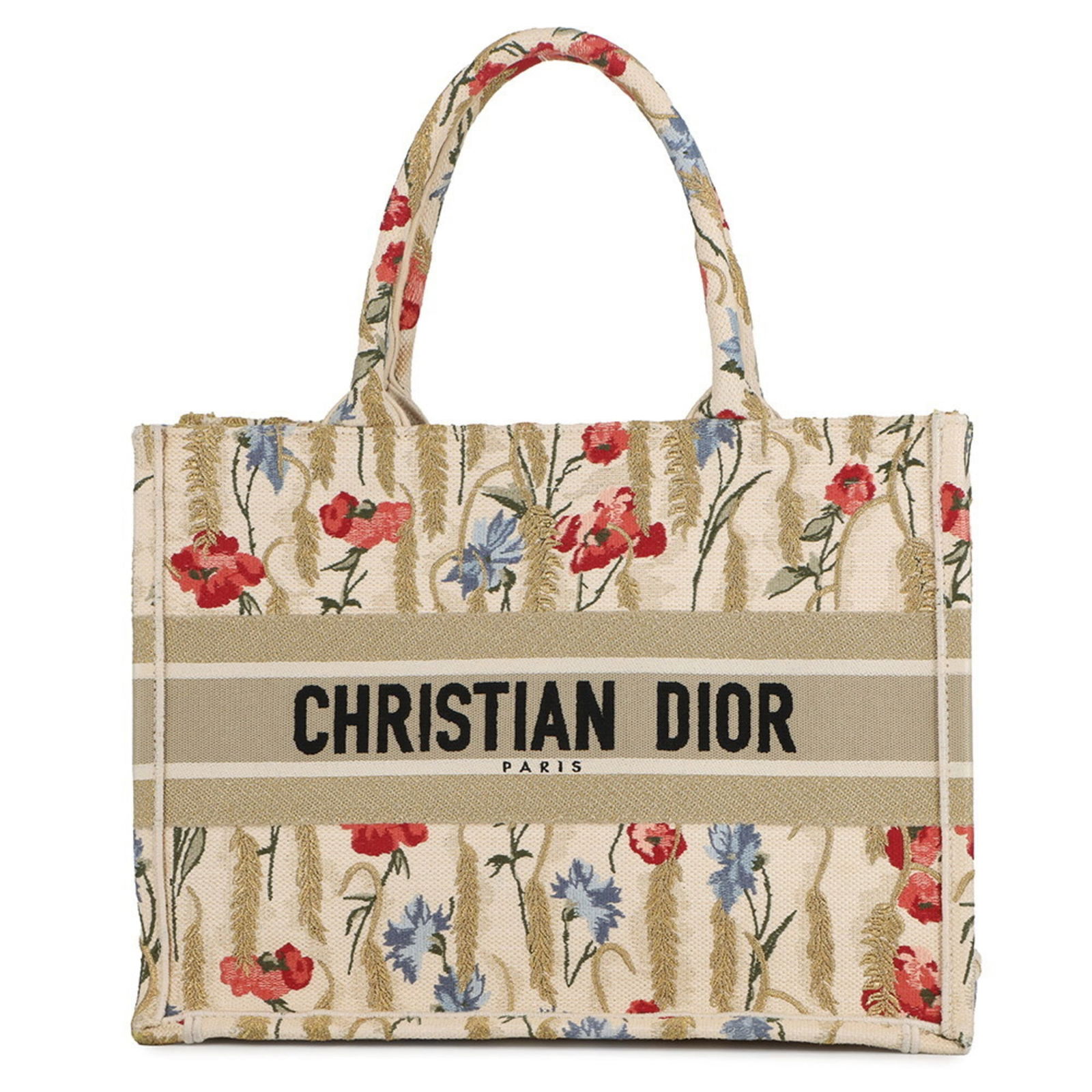 Christian Dior Canvas Tote Bag: Christian Dior Canvas Tote Bag A timeless and stylish canvas tote from Christian Dior, boasting a chic beige and multi-color design that adds a touch of sophistication to any outfit. With its classic