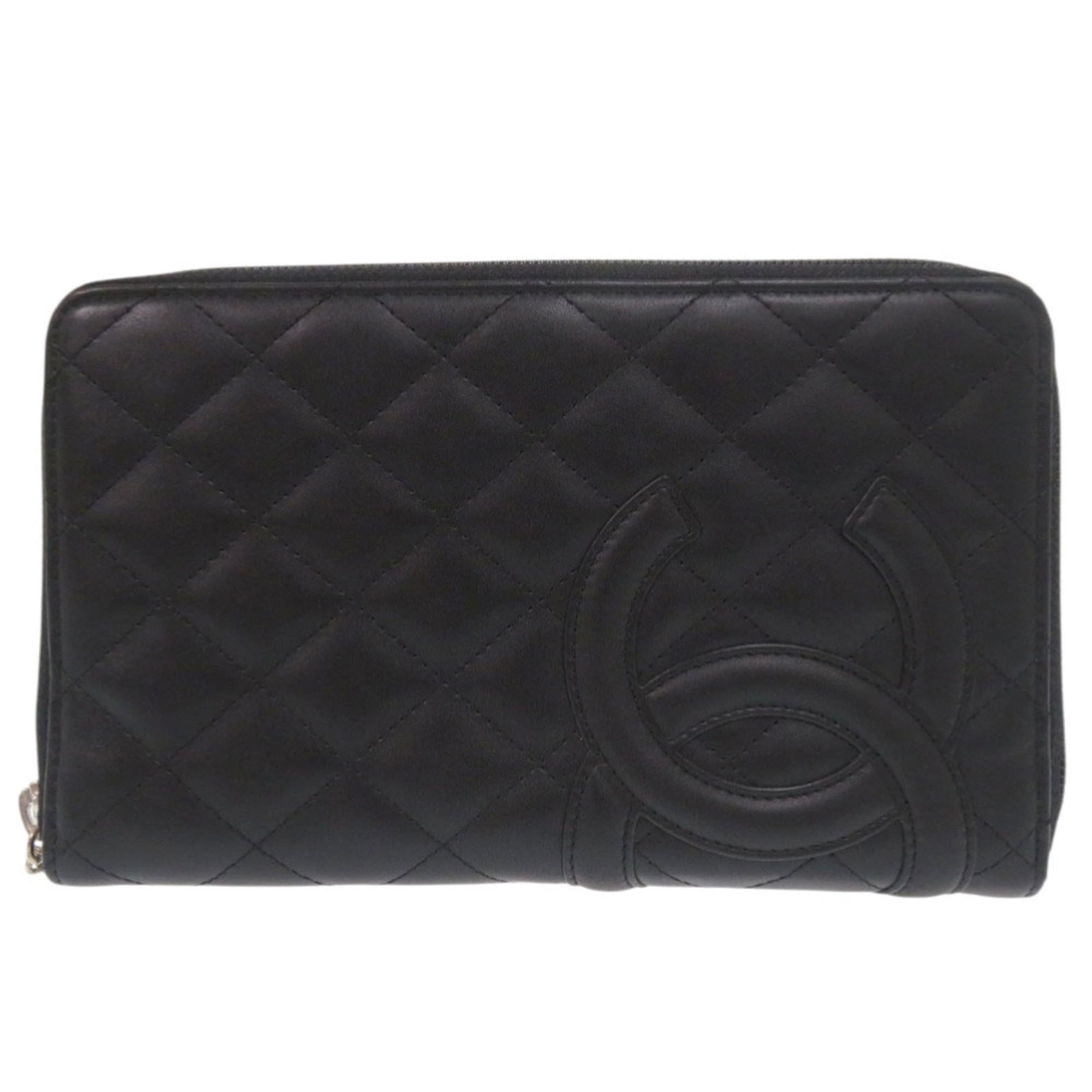 Chanel Bi-Fold Wallet Cambon Ligne: Chanel Bi-Fold Wallet Cambon Ligne A chic and timeless accessory, the Chanel Bi-Fold Wallet Cambon Ligne is a must-have for any fashion enthusiast. With its sleek black and pink hues, this bi-fold