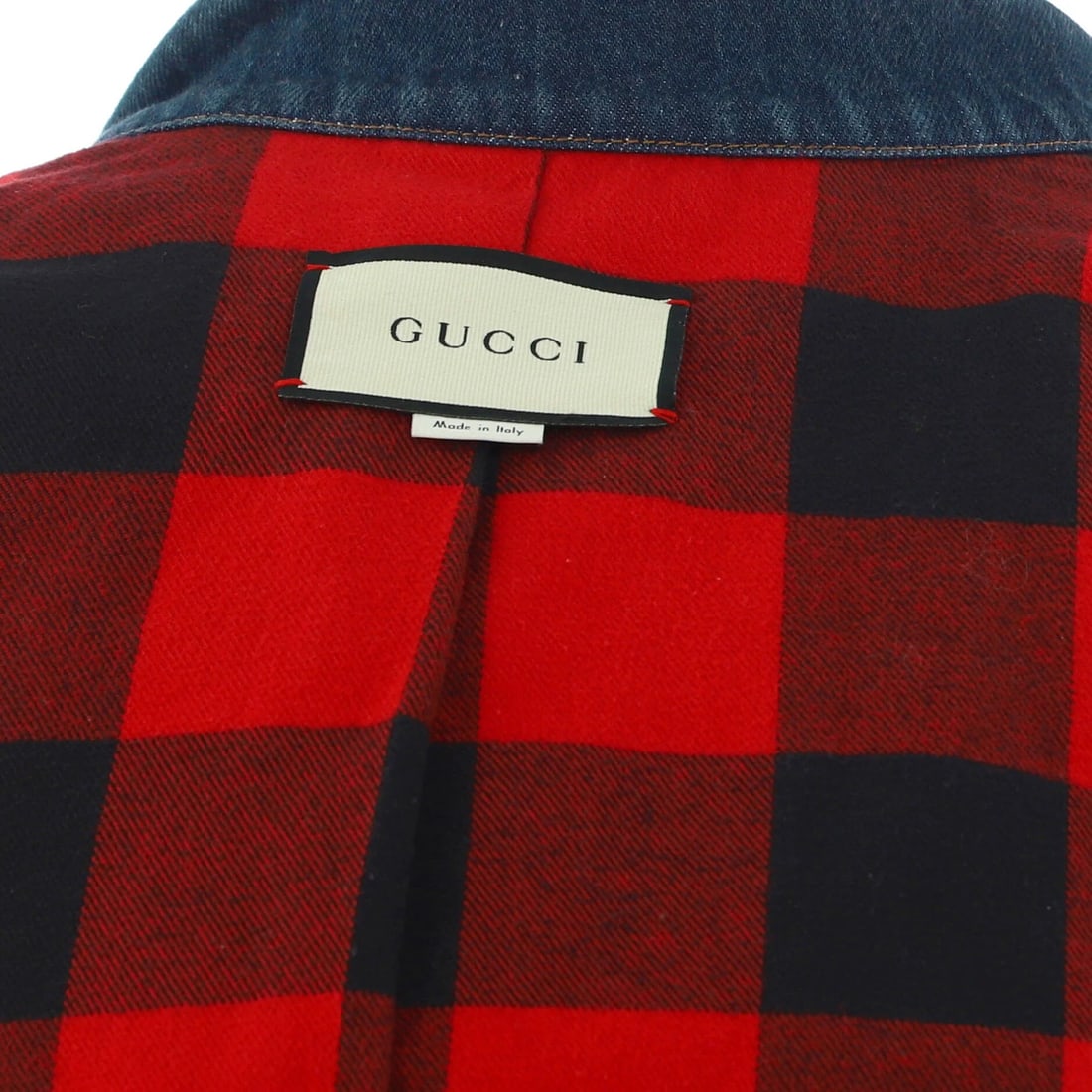 Gucci Button-Up Embroidered Denim Jacket - 5
