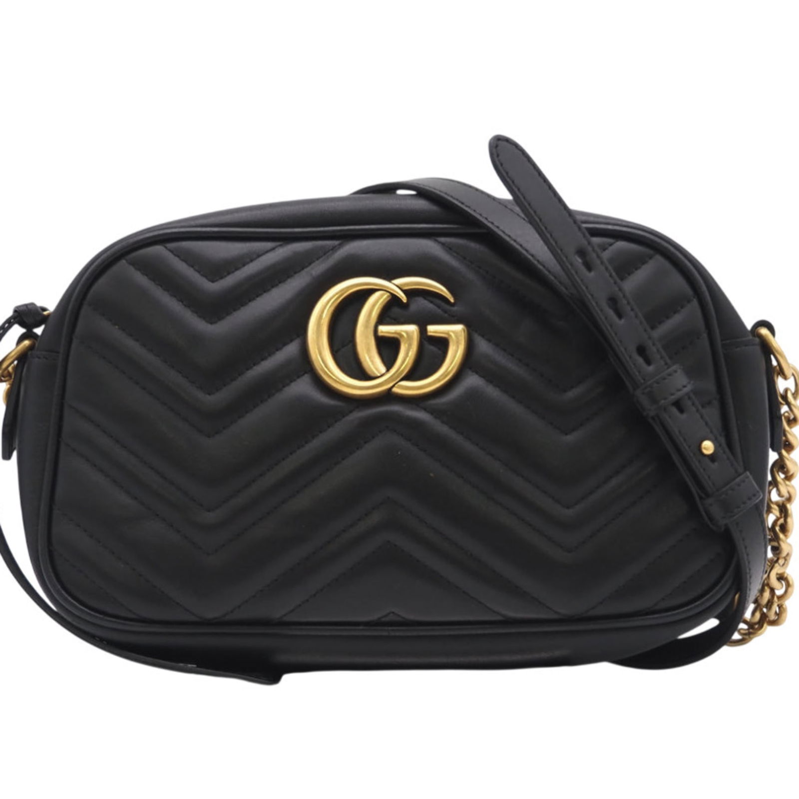 Gucci Leather Shoulder Bag: Gucci Leather Shoulder Bag A sleek and sophisticated Gucci leather shoulder bag, this black beauty boasts premium quality craftsmanship and timeless design. With its classic shape and durable leather
