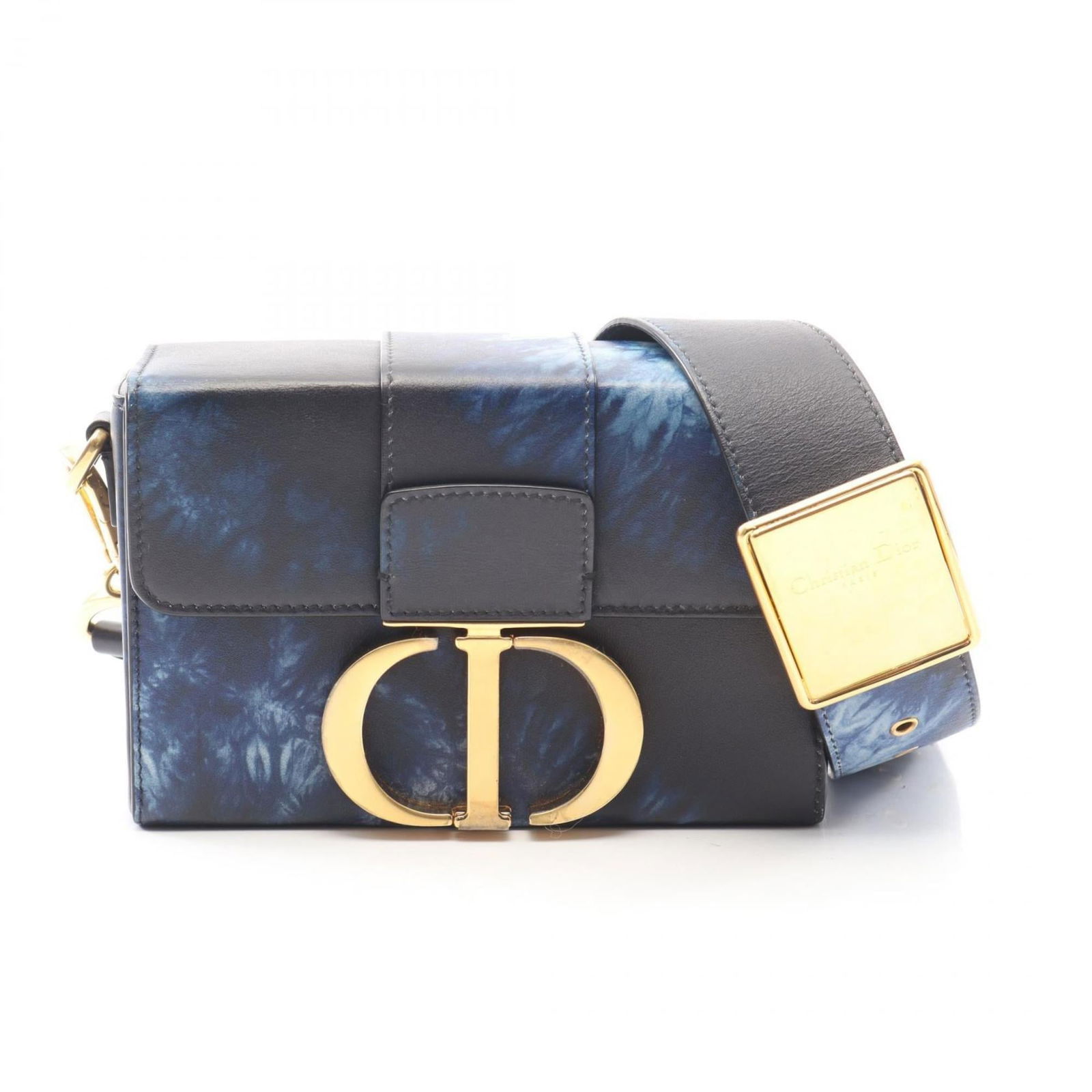Christian Dior Shoulder Bag in Leather: Christian Dior Shoulder Bag in Leather A classic Christian Dior shoulder bag in luxurious navy leather, this timeless piece exudes sophistication and elegance with its sleek design and premium