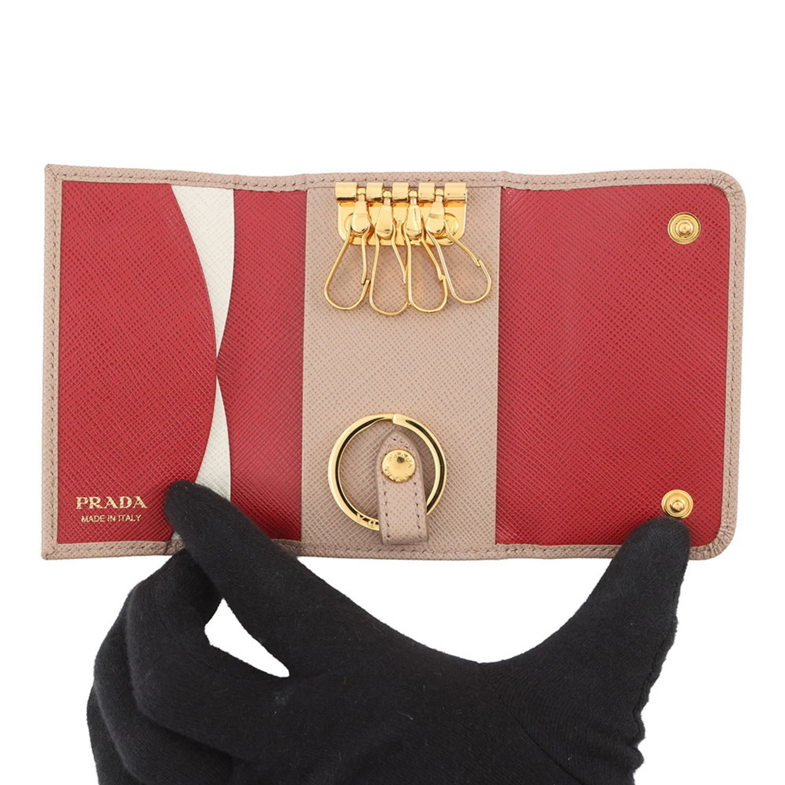Leather Prada Keycase - 4