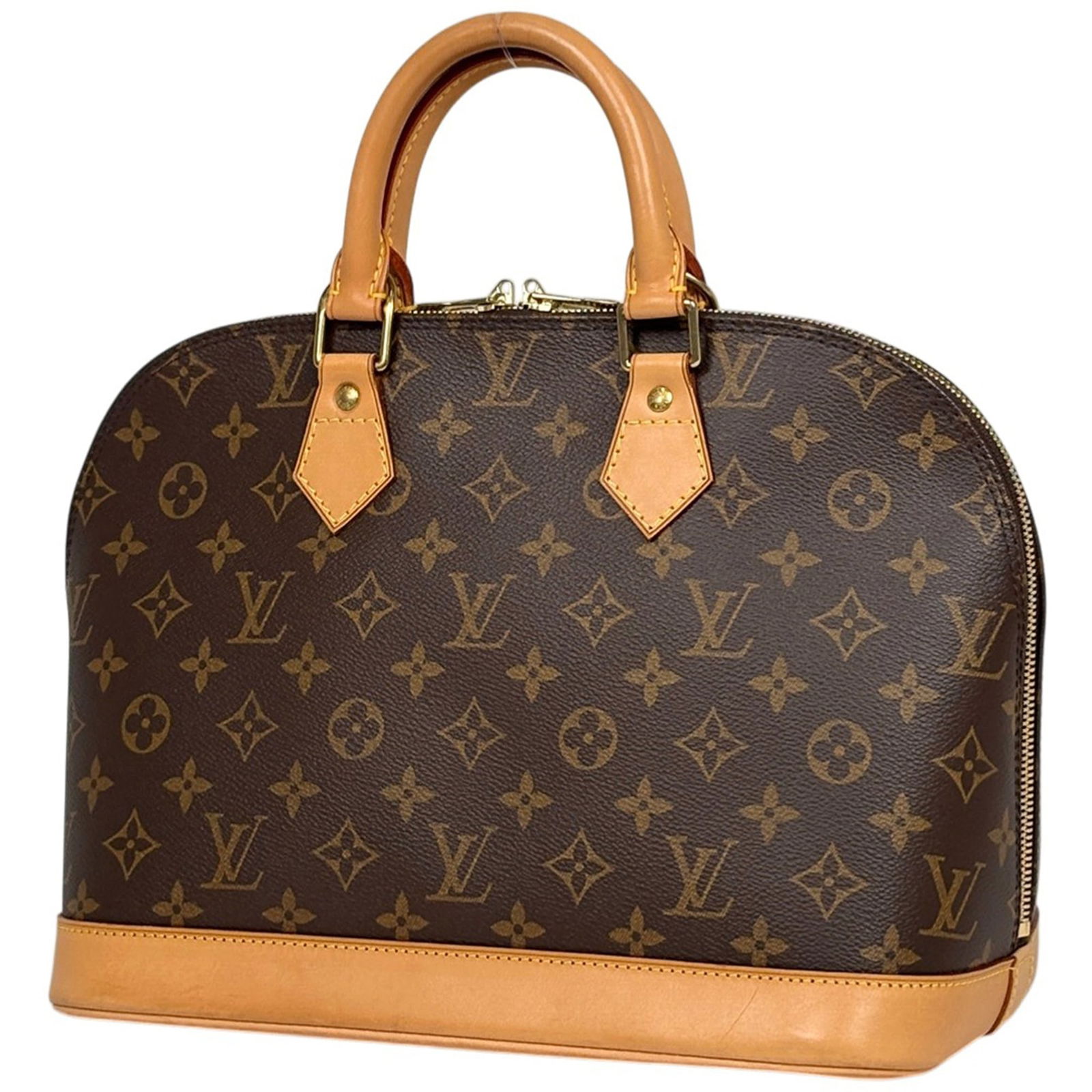 Louis Vuitton Monogram Handbag: Louis Vuitton Monogram Handbag A timeless piece of luxury, this Louis Vuitton Monogram handbag boasts the iconic signature pattern and rich brown color that exudes sophistication and elegance. With