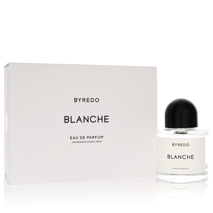 Byredo Blanche Eau de Parfum Spray: Byredo Blanche Eau de Parfum Spray Indulge in the soft, powdery charm of Byredo Blanche, a delicate Eau de Parfum Spray that captures the essence of fresh flowers and creamy musk. With its 3.4 oz