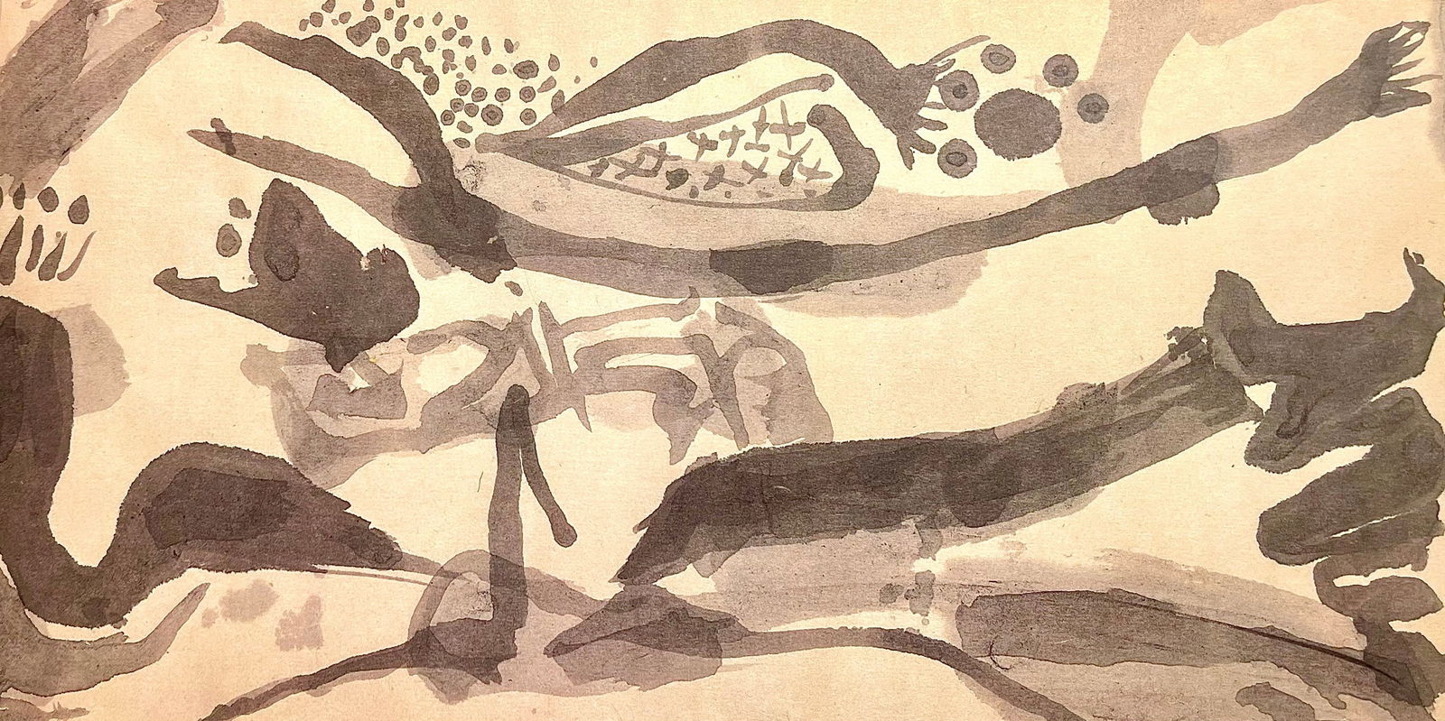 Jackson Pollock, Composition, The Last Sketchbook, Lithograph: Jackson Pollock, Composition, The Last Sketchbook, Lithograph A rare opportunity to own a piece of art history, Jackson Pollock's Composition, The Last Sketchbook lithograph is a stunning example of