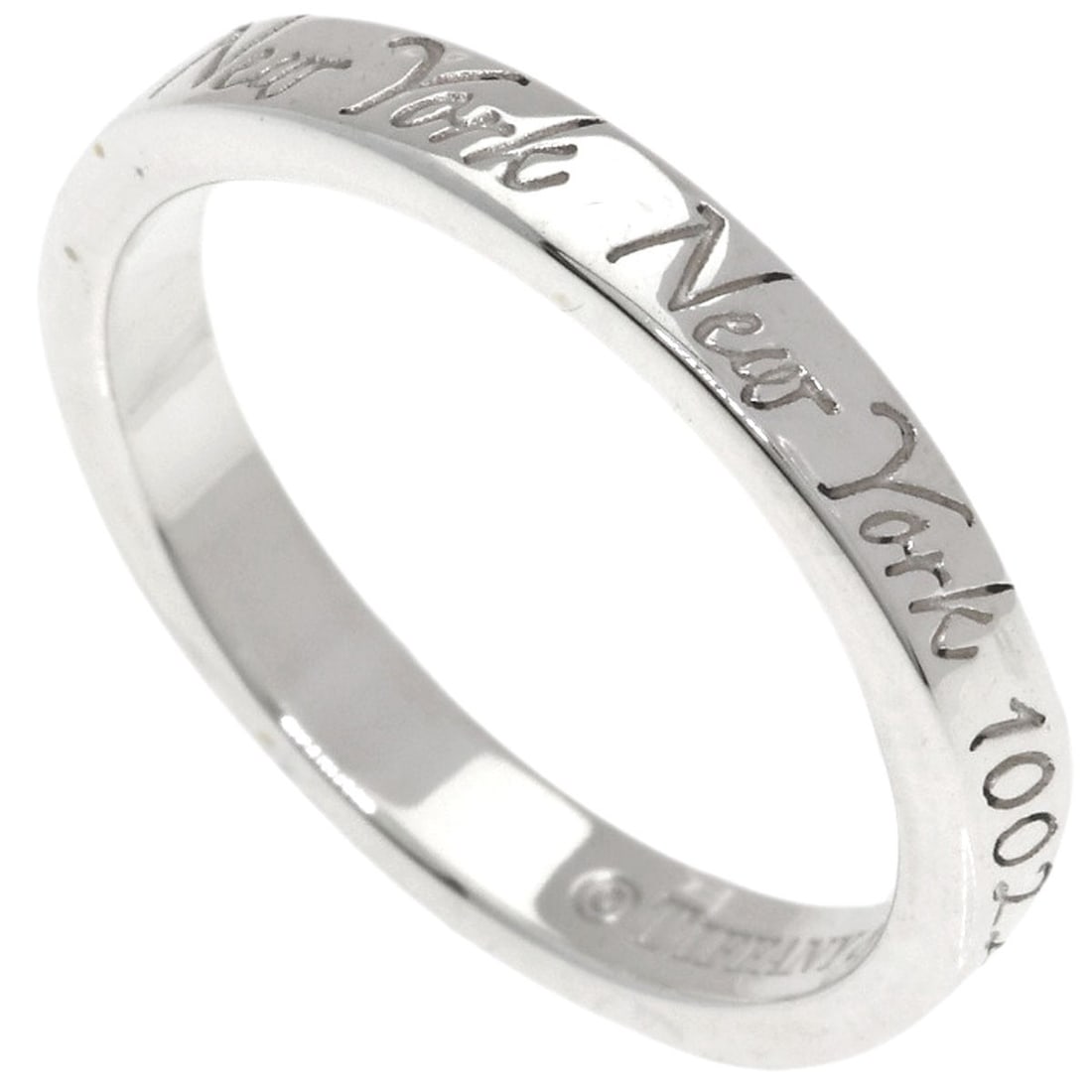 Silver TIFFANY&Co. Notes narrow Ring