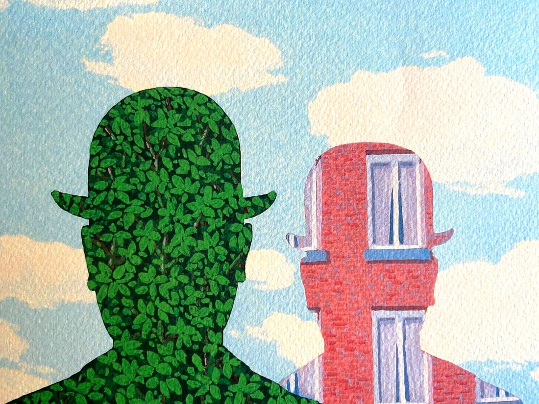 Magritte Lithograph # (Ren) - 4