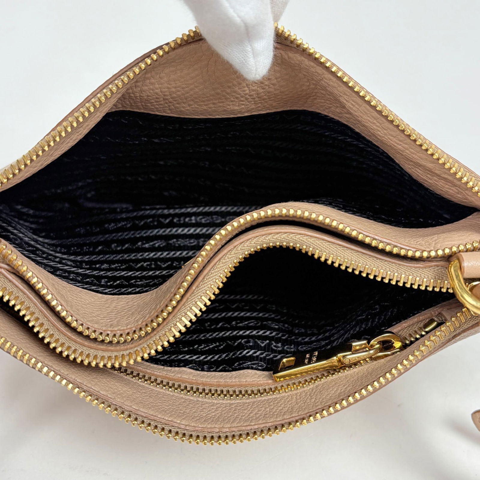 Prada Leather Shoulder Bag - 7