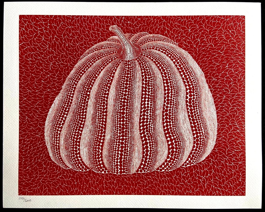 Numbered Yayoi Kusama Lithograph Mori Art Museum: Numbered Yayoi Kusama Lithograph Mori Art Museum Own a unique piece of art history with this 2011 lithograph by Yayoi Kusama, printed in a limited edition of just 200 hand-numbered copies by the renow