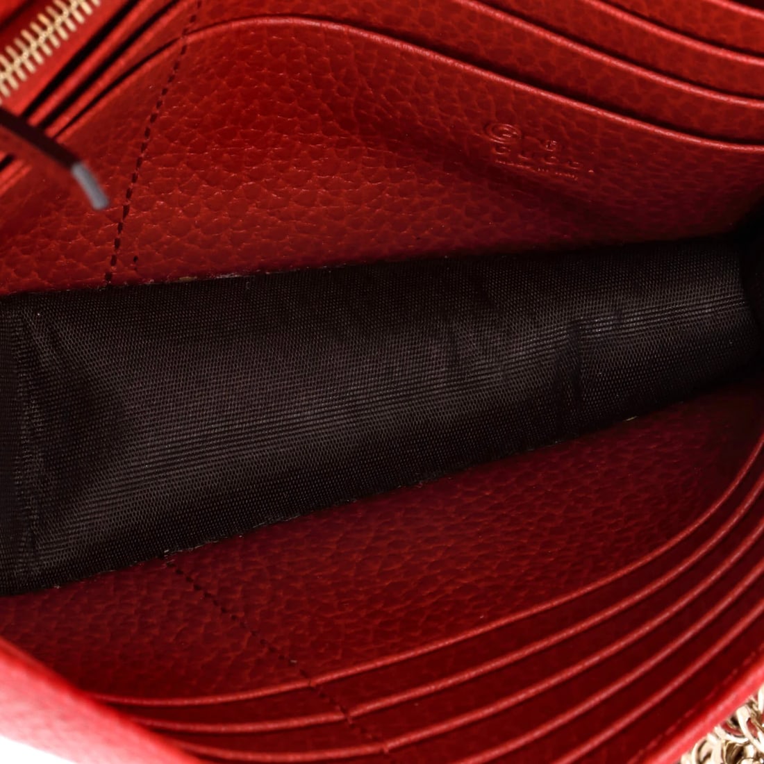 Leather Gucci Interlocking Wallet on Chain - 5