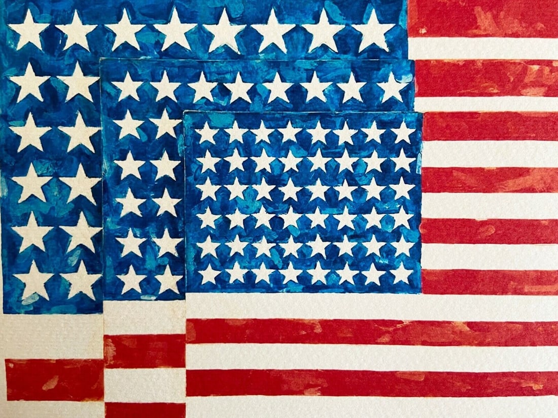 Op Jasper Johns Lithograph Numbered - 4