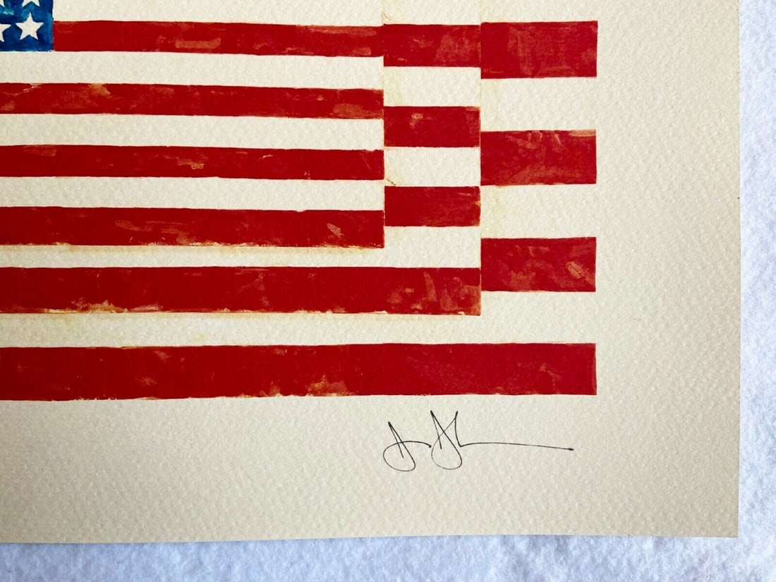 Op Jasper Johns Lithograph Numbered - 5
