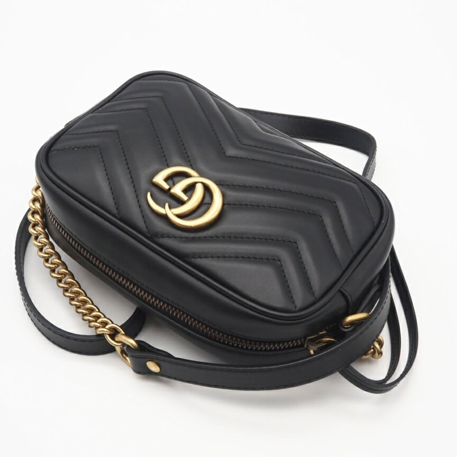 Gucci Leather Shoulder Bag - 4