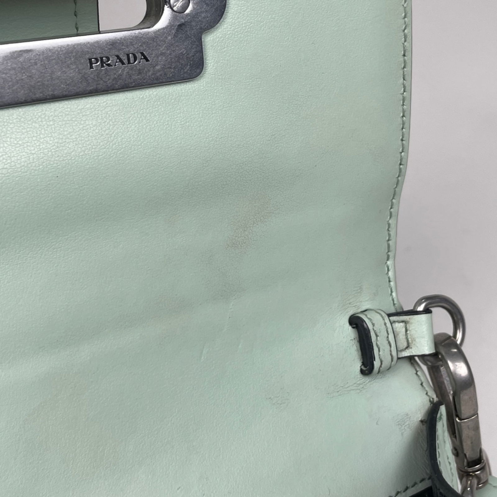 Prada Leather Shoulder Bag - 7