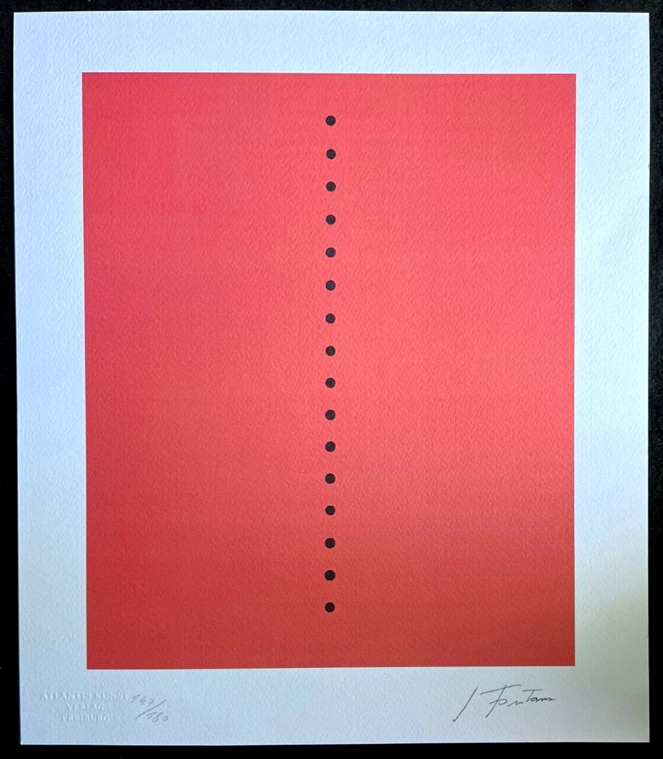 Fontana Lithograph 1978 - 2