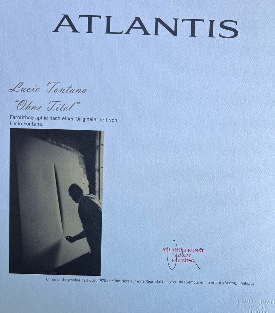 Fontana Lithograph 1978 - 7