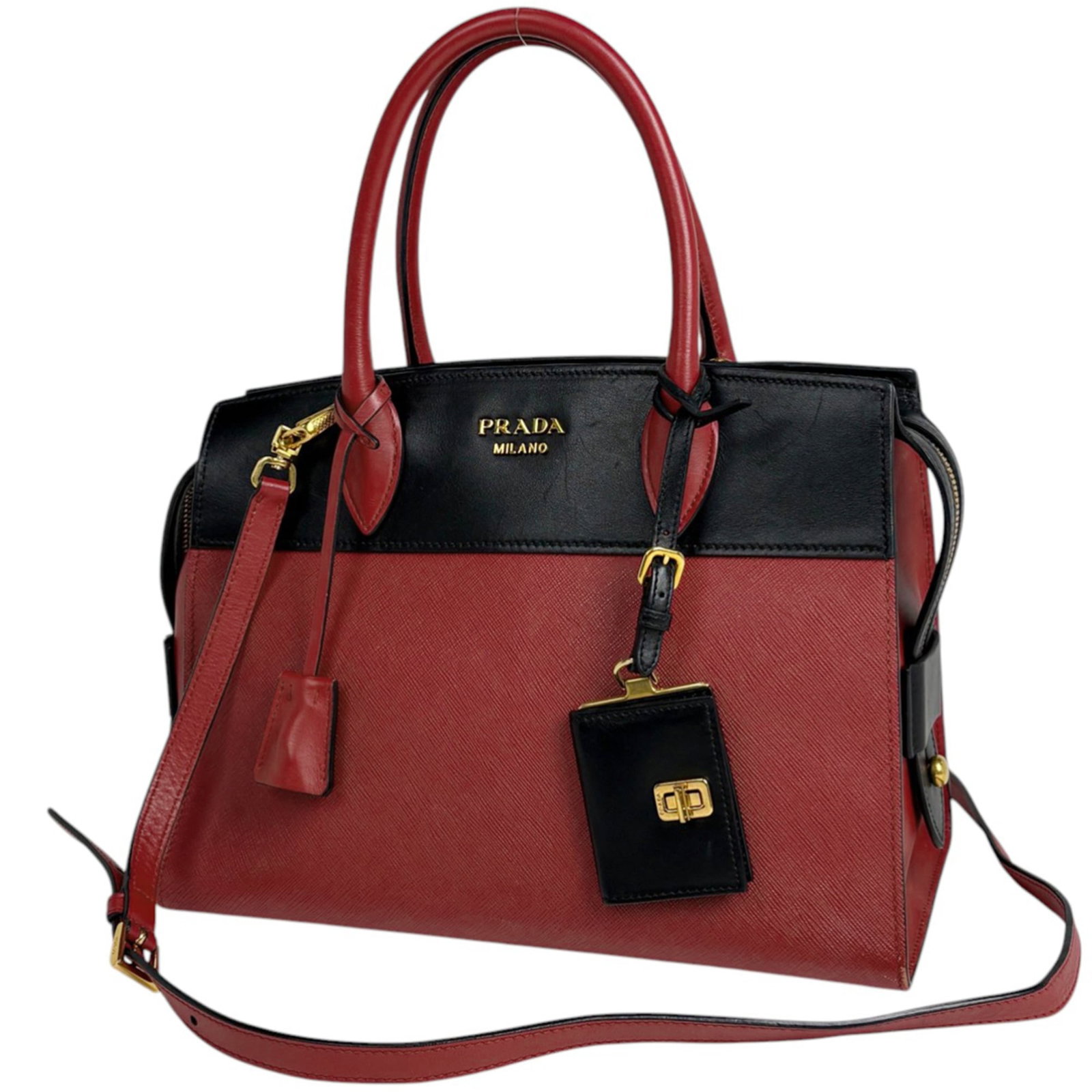 Prada Shoulder Bag in Leather (1 of 8)