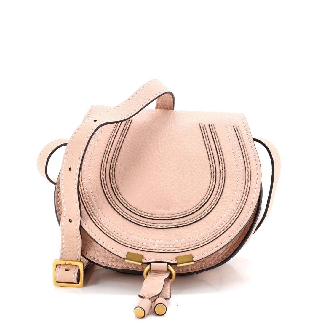 Chloe Marcie Mini Leather Crossbody Bag: Chloe Marcie Mini Leather Crossbody Bag The Chloe Marcie Mini Leather Crossbody Bag is a chic and compact accessory perfect for adding a touch of sophistication to any outfit. With its signature pink