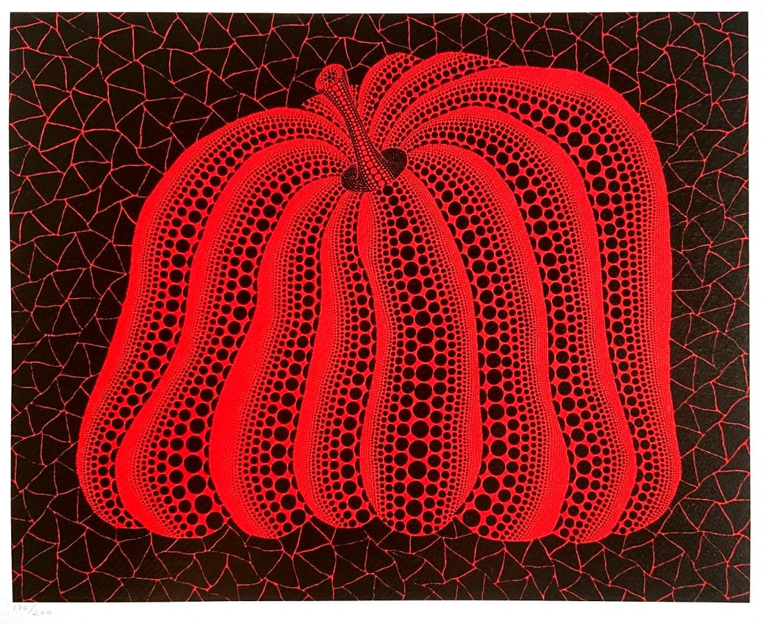 Limited Edition 200 - Yayoi Kusama Lithograph Mori Art Museum: Limited Edition 200 - Yayoi Kusama Lithograph Mori Art Museum Experience the vibrant world of Yayoi Kusama with this limited edition lithograph, printed in 2011 by the renowned Mori Art Museum.