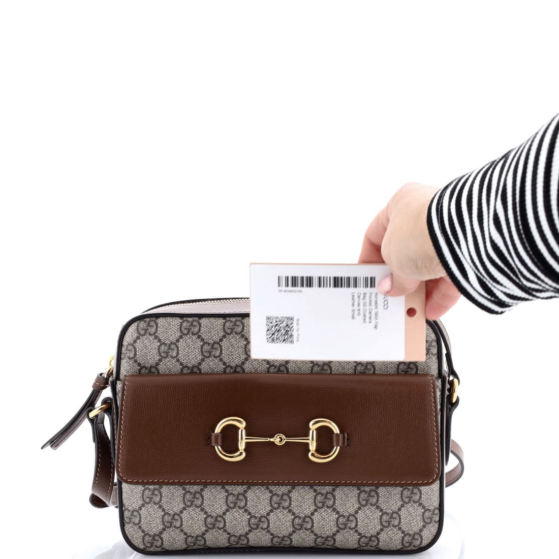 Gucci Horsebit 1955 Flap Pocket Camera Bag in GG Coated Canvas & Leather (Small): Gucci Horsebit 1955 Flap Pocket Camera Bag in GG Coated Canvas & Leather (Small) The Gucci Horsebit 1955 Flap Pocket Camera Bag is a timeless classic, boasting the iconic Horsebit detail and GG