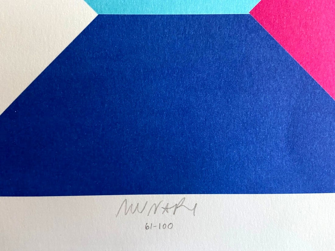 Stamp Bruno Munari Lithograph Numbered - 5