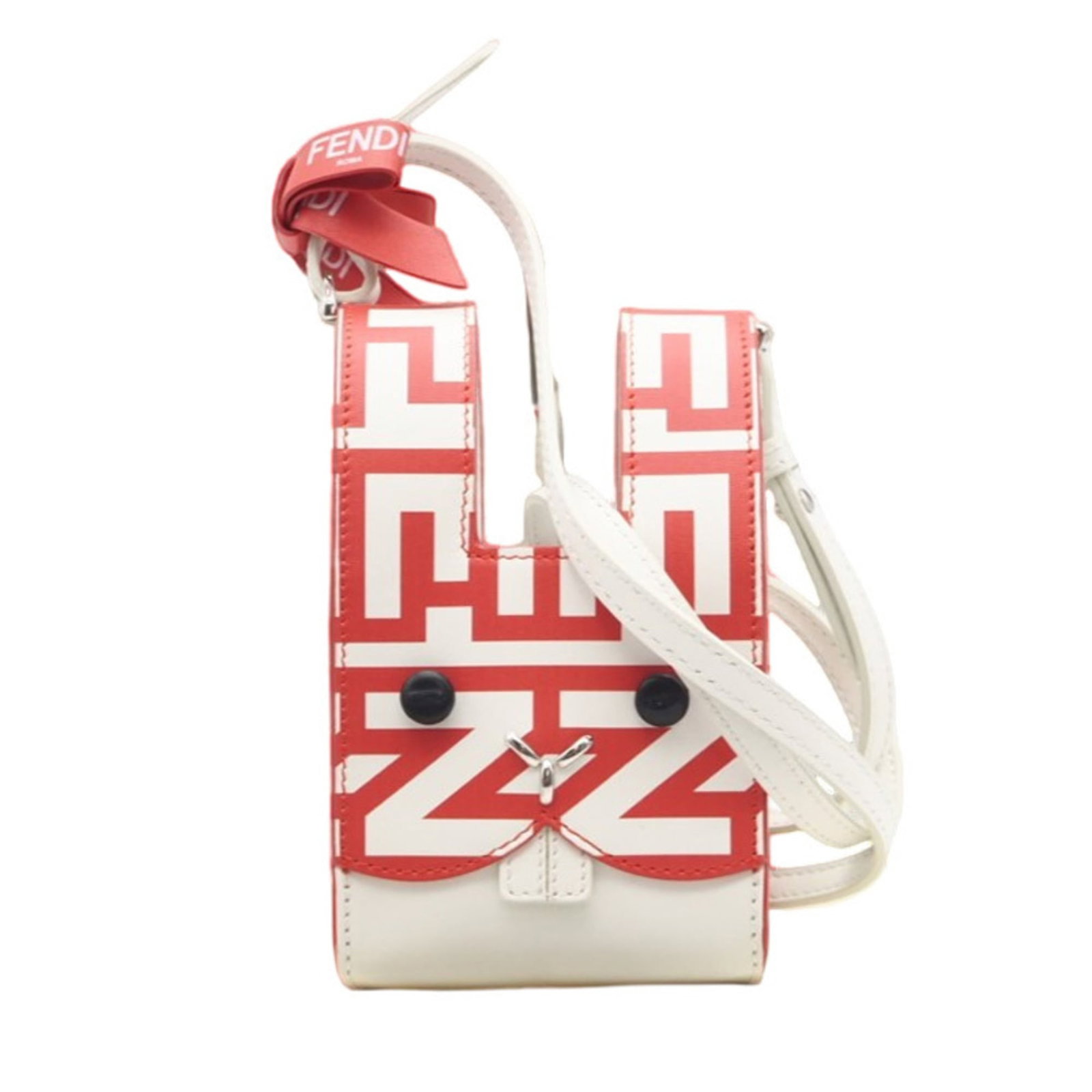Fendi Shoulder Bag in Leather: Fendi Shoulder Bag in Leather A vibrant Fendi shoulder bag in bold red leather, perfect for adding a pop of color to your daily routine. With its classic design and durable construction, this stylish