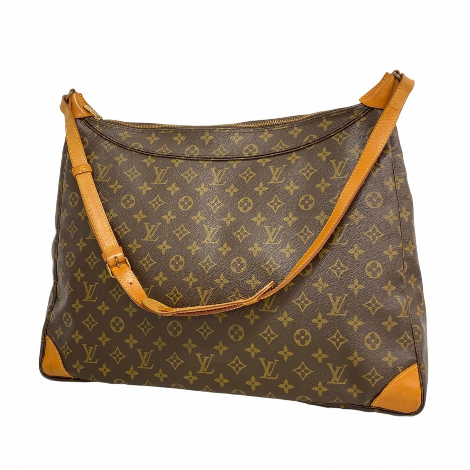 Bag Louis Vuitton Shoulder: Bag Louis Vuitton Shoulder A timeless classic, this pre-owned Louis Vuitton shoulder bag boasts the iconic monogram pattern and sturdy brown leather construction. With its spacious interior and comfor