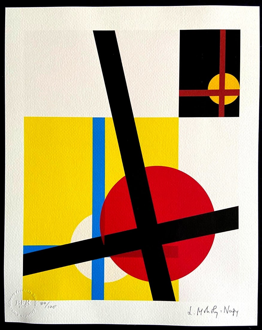 Laszlo Moholy-Nagy Lithograph #Op Numbered - 2