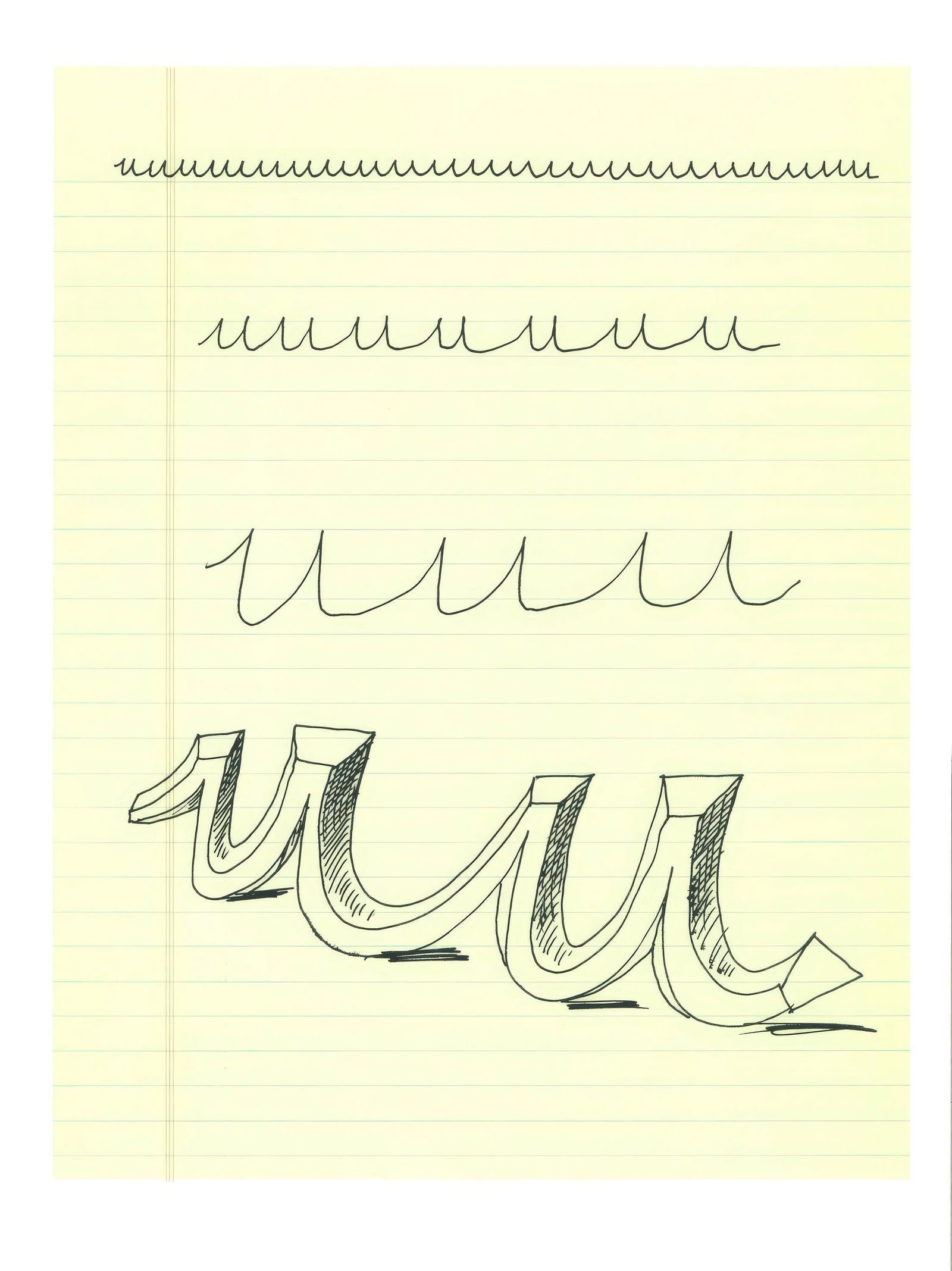 David Hockney, Letter U, from Hockney's Alphabet (Lithograph, 1991): David Hockney, Letter U, from Hockney's Alphabet (Lithograph, 1991) A stunning lithograph by David Hockney, Letter U is a masterful celebration of language and the arts. Printed in 1991, this work