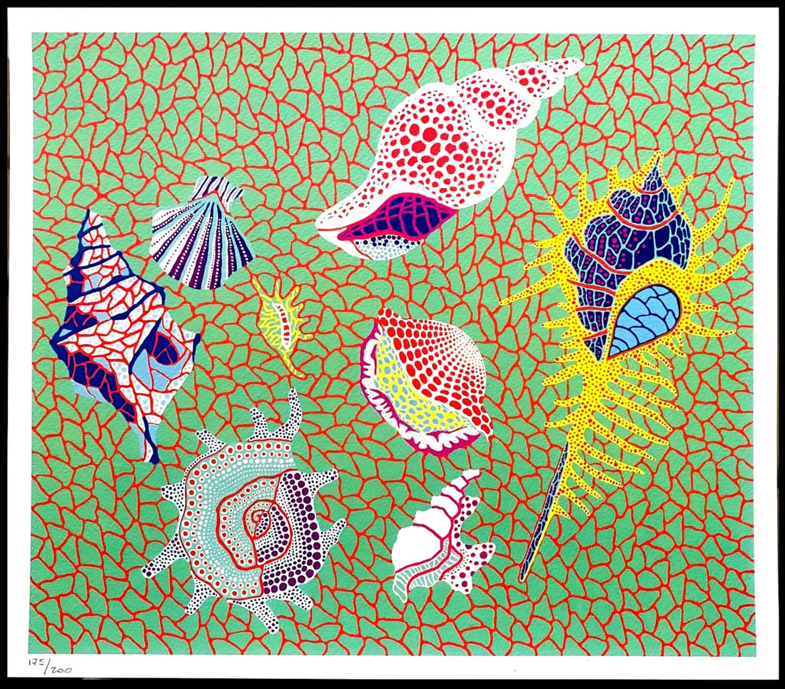 A Yayoi Kusama Lithograph Mori Museum Numbered Limited: A Yayoi Kusama Lithograph Mori Museum Numbered Limited Own a piece of art history with this highly sought-after Yayoi Kusama lithograph, printed in 2011 by the esteemed Mori Art Museum in limited