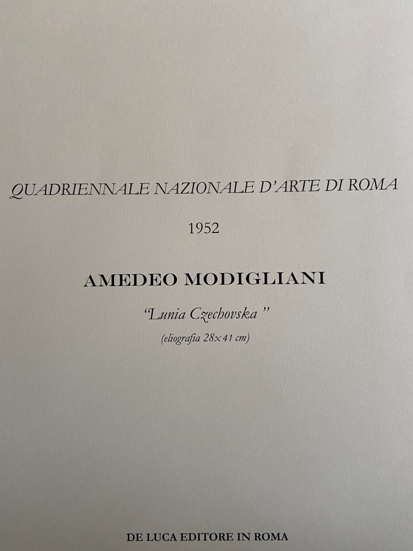 1952 Amedeo Modigliani Lithograph - 7