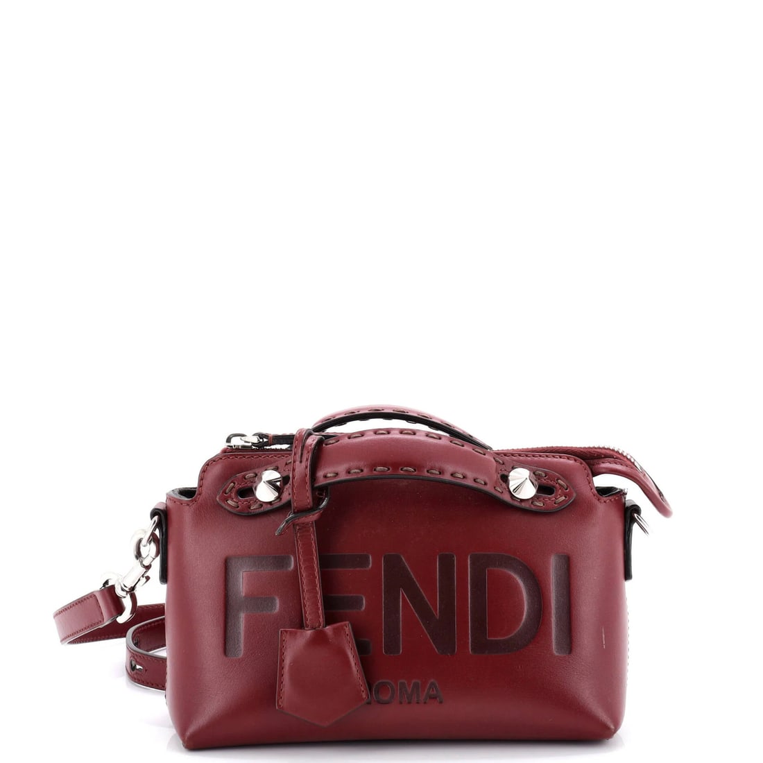 Fendi Logo Satchel in Mini Embossed Leather By The Way (1 of 5)