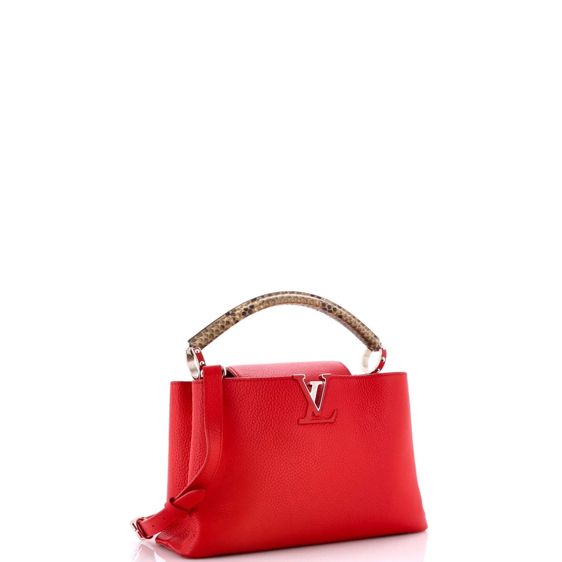 Louis Vuitton Capucines Bag in Leather and Python PM - 2