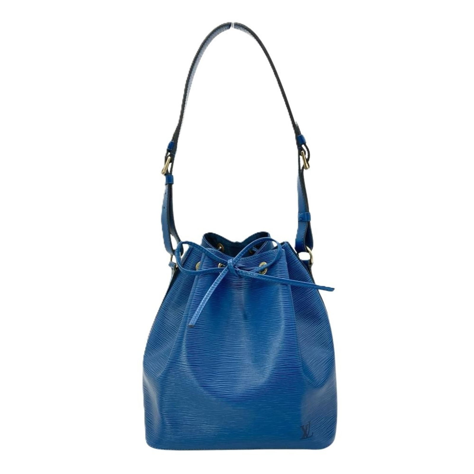 Louis Vuitton Epi Leather Shoulder Bag: Louis Vuitton Epi Leather Shoulder Bag A stunning Louis Vuitton Epi Leather shoulder bag in Toledo Blue, boasting the iconic monogram pattern and premium epi leather construction that exudes luxury an