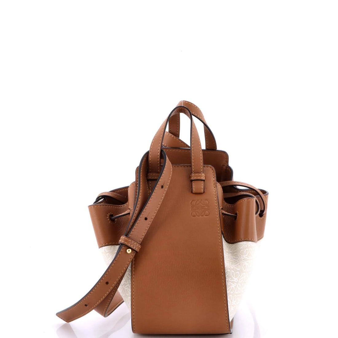 Loewe Mini Leather Anagram Jacquard Hammock Bag (1 of 5)