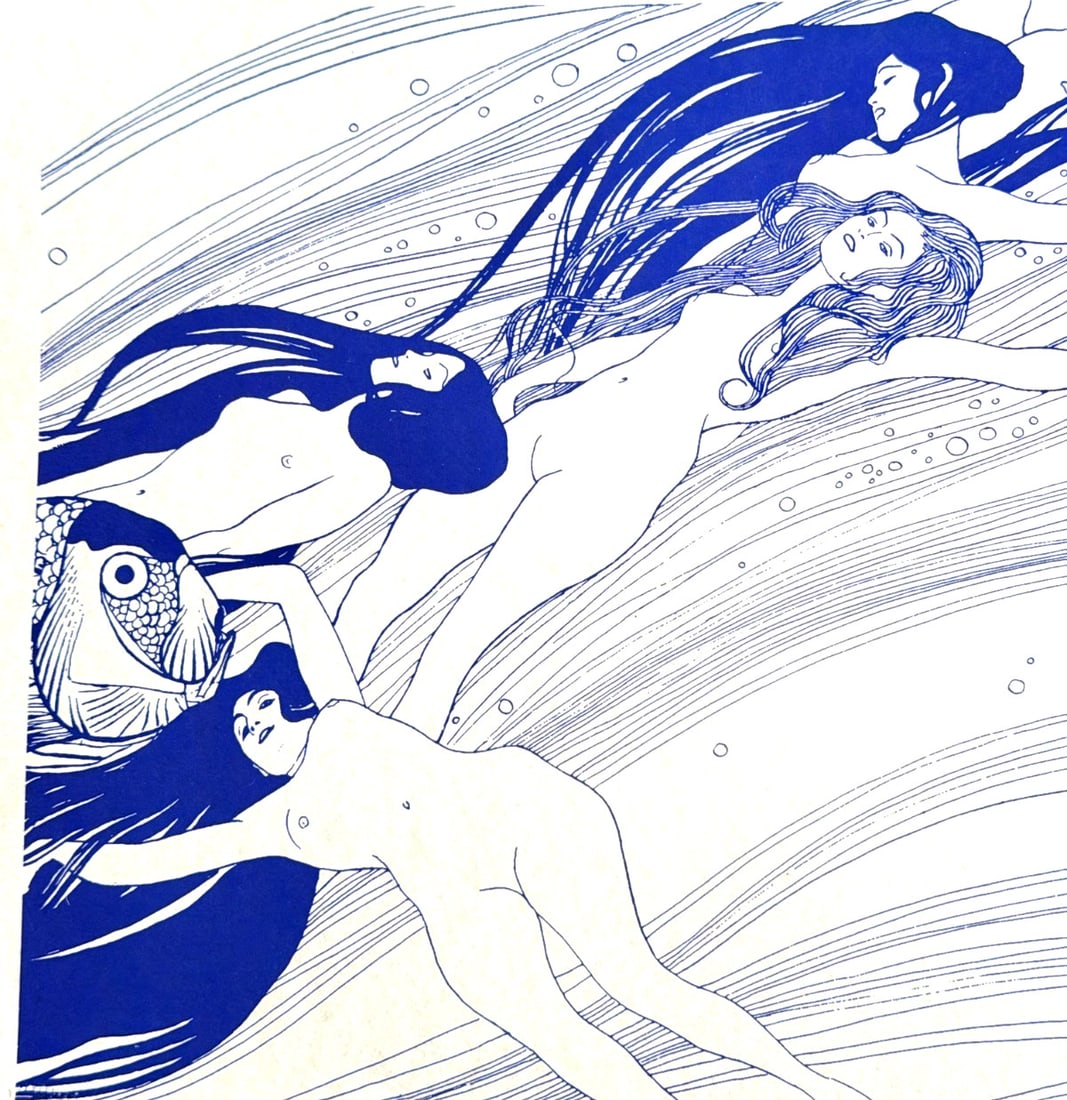 Numbered Gustav Klimt Lithograph Op - 2