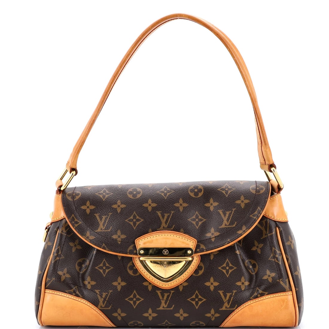 Louis Vuitton MM Monogram Canvas Beverly Handbag: Louis Vuitton MM Monogram Canvas Beverly Handbag A timeless classic, the Louis Vuitton MM Monogram Canvas Beverly Handbag exudes elegance with its iconic monogram pattern and rich brown color. With