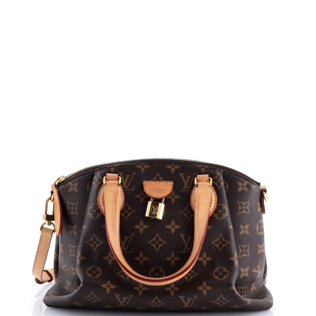 Louis Vuitton Rivoli MM Monogram Canvas Handbag: Louis Vuitton Rivoli MM Monogram Canvas Handbag A timeless classic, the Louis Vuitton Rivoli MM Monogram Canvas Handbag boasts iconic monogram canvas and gold hardware, evoking the luxury of French