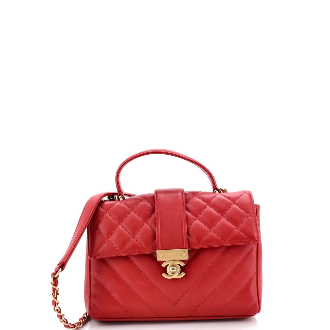 Small Chanel In The City Top Handle Flap Bag Mixed Quilt Calfskin (1 of 7)