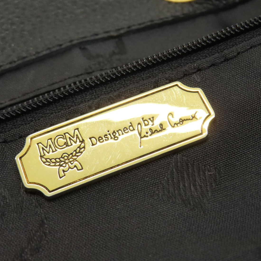 MCM Logo Leather Daypack Backpack - 6