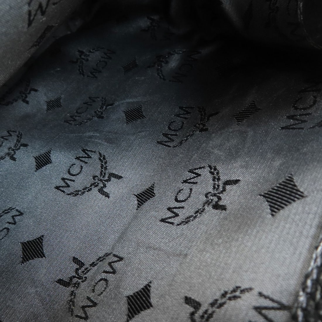 MCM Logo Leather Daypack Backpack - 8