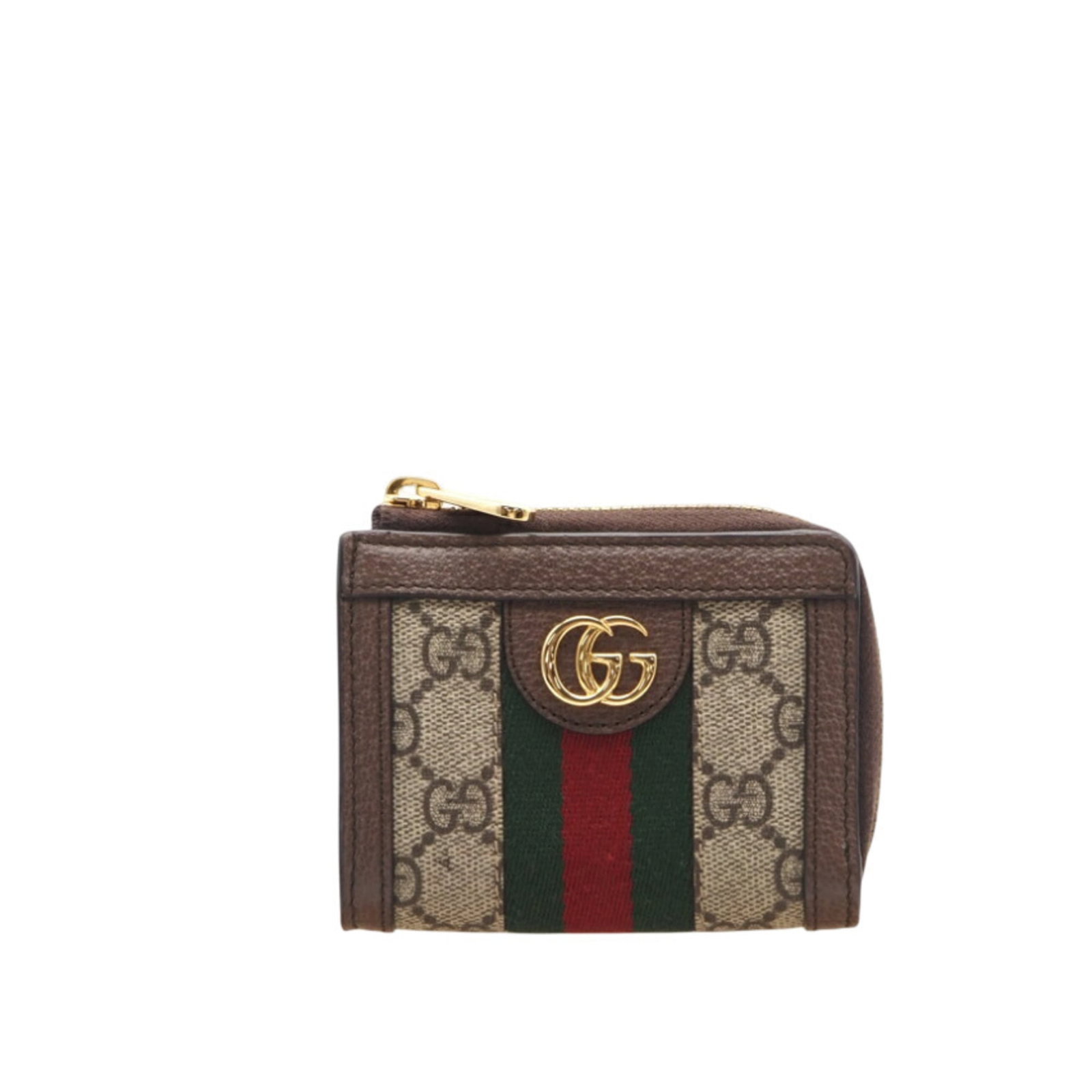 Gucci Bi-Fold Wallet - Coated Canvas & Leather: Gucci Bi-Fold Wallet - Coated Canvas & Leather A stylish and functional Gucci bi-fold wallet, crafted from coated canvas and rich leather, adds a touch of sophistication to any outfit with its