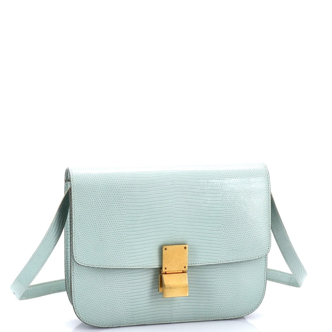 Celine Classic Medium Lizard Box Bag - 2