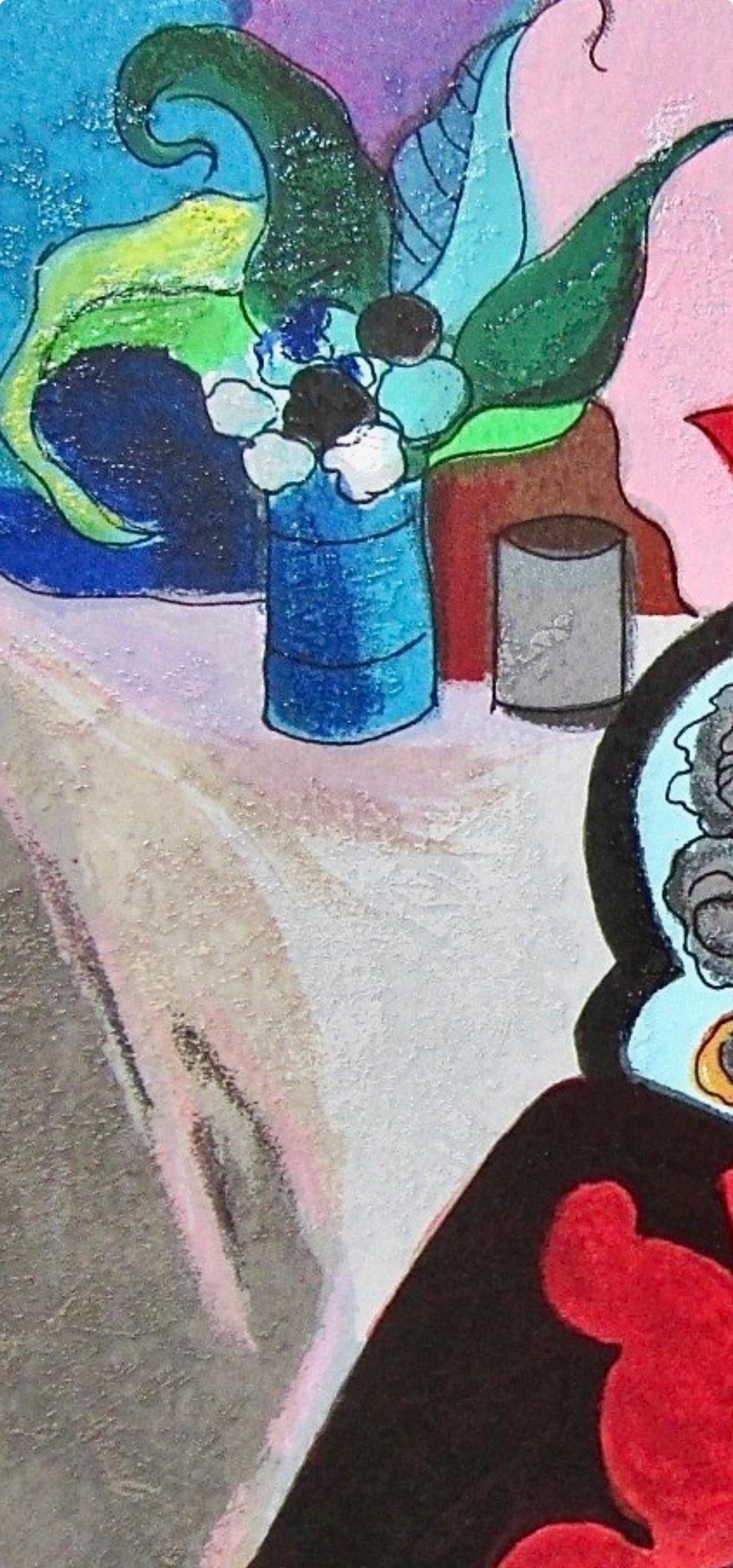 Tarkay, Itzchak - Signed Red Hat Silkscreen - 3